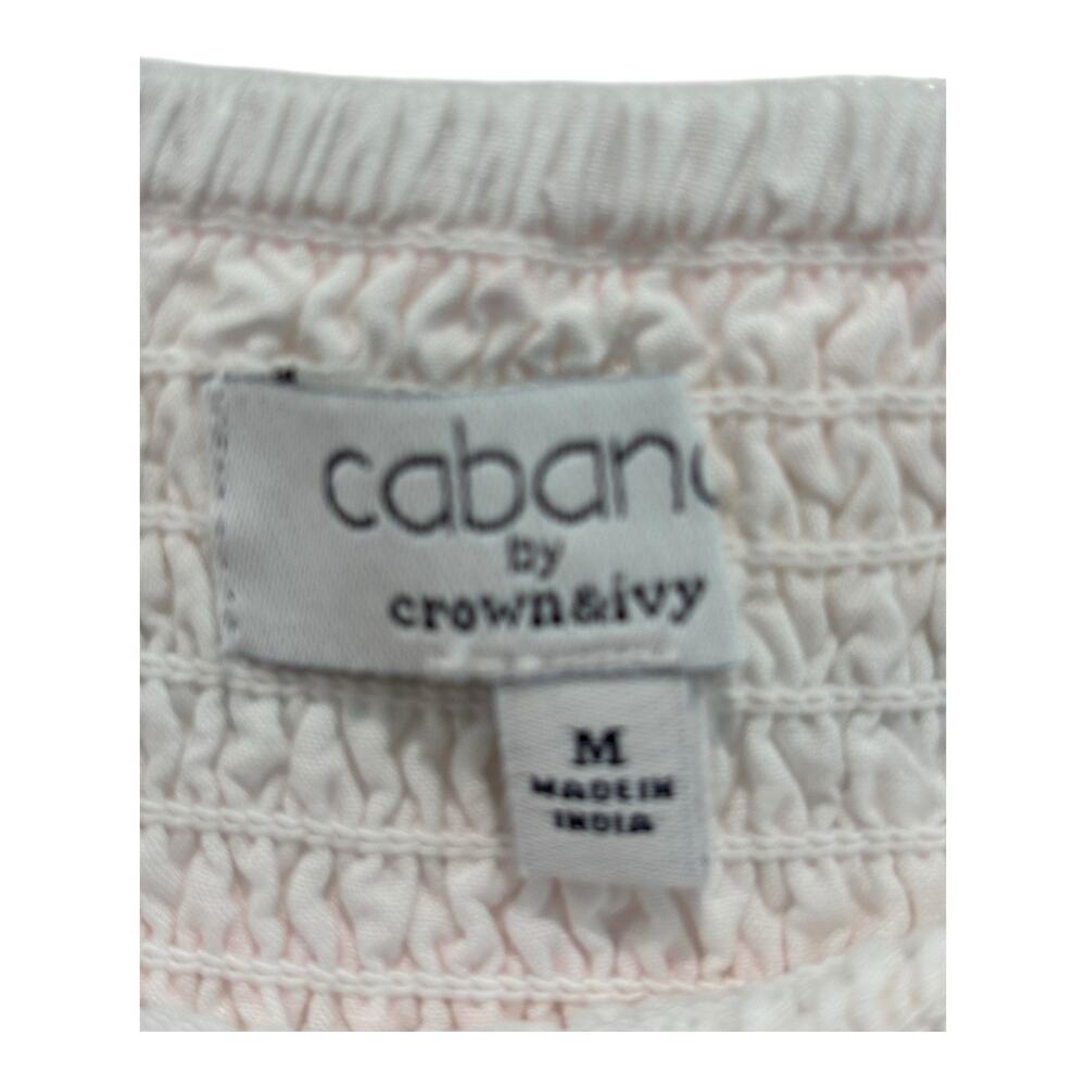 Cabana Crown Ivy Outfit Womens Medium Crop Top Skirt Pastel Striped 2 Pc Set - Picture 5 of 14